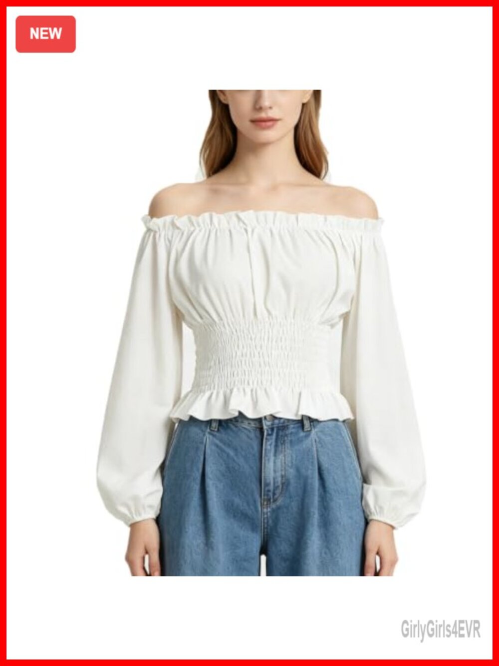 Womens Renaissance Peasant Top Off Shoulder Pirate Blouse